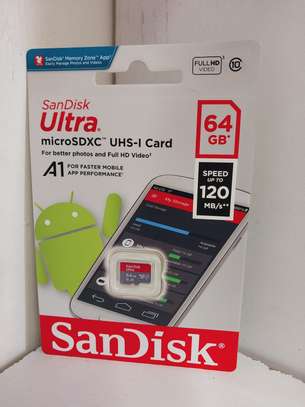 SanDisk MicroSD CLASS 10 120MBPS 64GB image 1