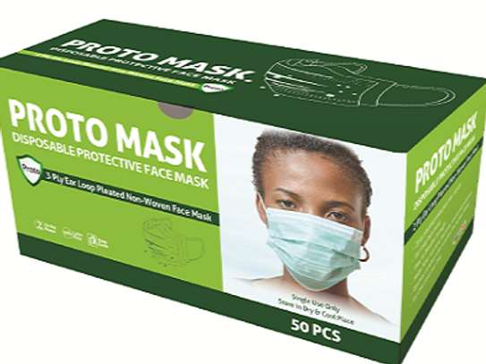 Proto 3ply Surgical Face Masks box of 50pcs image 1