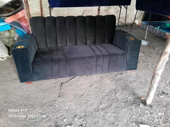Affordable black 3seater sofa set on sell image 2