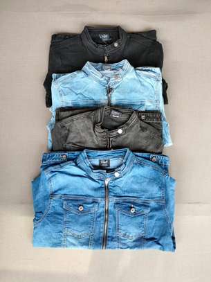 Quality Chinese Collar Urban Look Latest Denim Jackets
M to 4xl
Ksh.2500 image 2