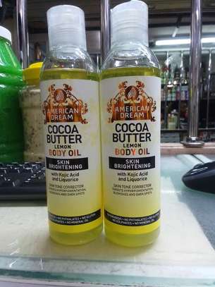 American Dream Cocoa Butter Lemon Body Oil Skin Brightening image 2