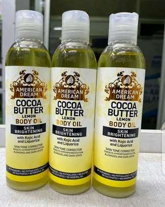 American Dream Cocoa Butter Lemon Body Oil Skin Brightening image 3