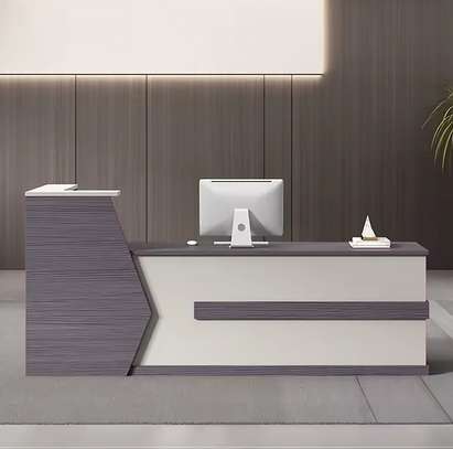 Modern Front Office Reception Desk with Storage image 4