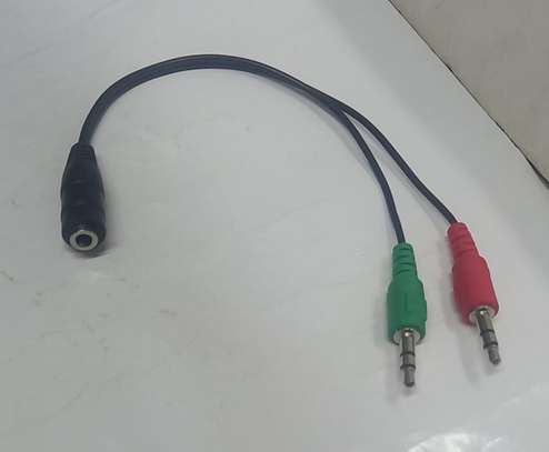 female > 2 x 3.5 mm Stereo jack male image 1