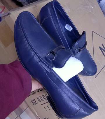 MENS MARCO BENITO NAVY BLUE LOAFERS  LEATHER DRESS SHOES image 2