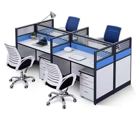 Office Workdesk :4-Way Office Workstation image 3