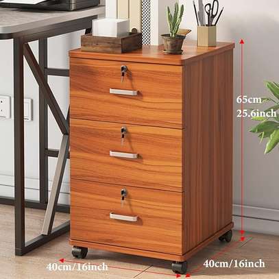 3‑Drawer Wooden Pedestal image 2