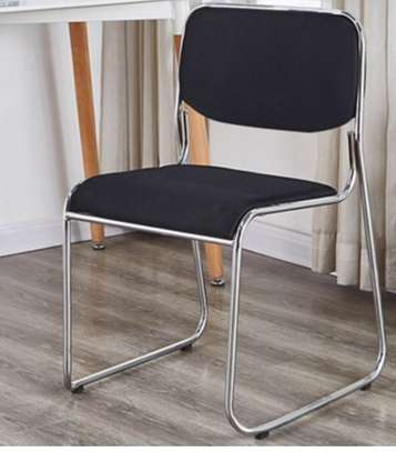 Office Chair: Chrome Minimalist Office Low Chair image 1