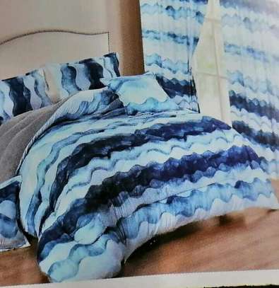 *9 Piece Cotton/Woolen Duvets Set With Matching Curtains image 6