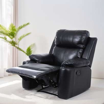 Leather Recliner Single Sofa Coach image 6