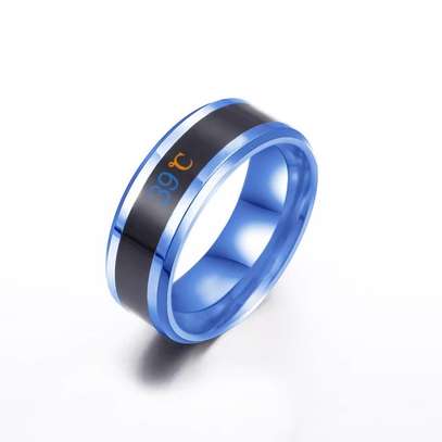 Smart Titanium Steel Women/ Men Waterproof Temperature Ring image 8