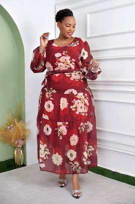 Flowered maxi dress image 4