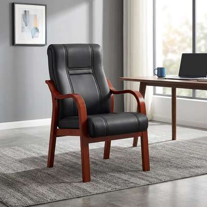 Durable Vintage Leather Guest Chair image 2