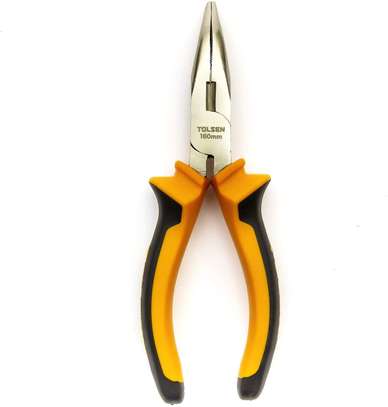 Bent Snip Needle Nose Pliers Wire Cutter Hand Tool, 160mm, 6” image 4