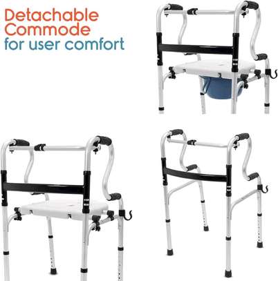 Walking Frame with Commode and Seat/ Shower Chair image 1