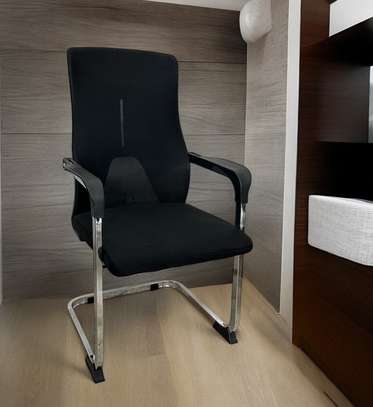 Office Chair: Office Visitor Mesh Non-Swivel Chair image 1