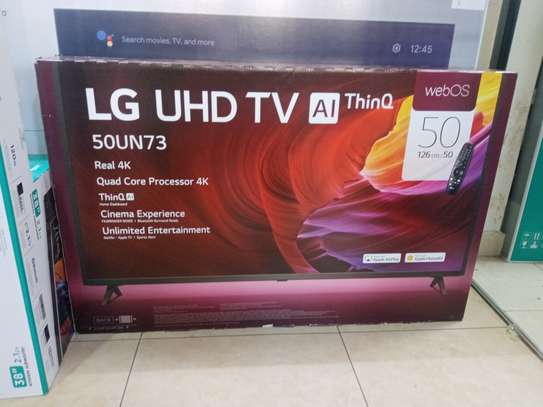 50 inch LG smart UHD 4K Television - Black - New image 2