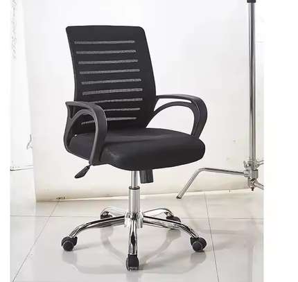 Swivel Black Mesh Office Chair Adjustable Height image 10
