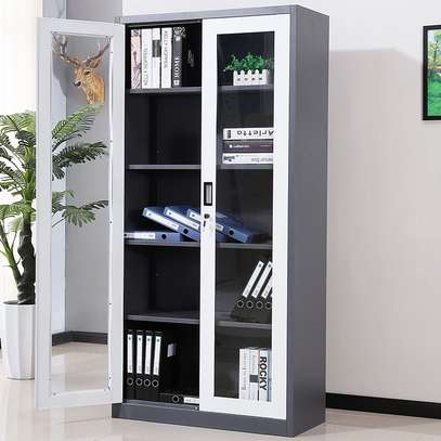 Heavy-Duty Steel Office Cabinet –Two-Door Metal Storage image 2