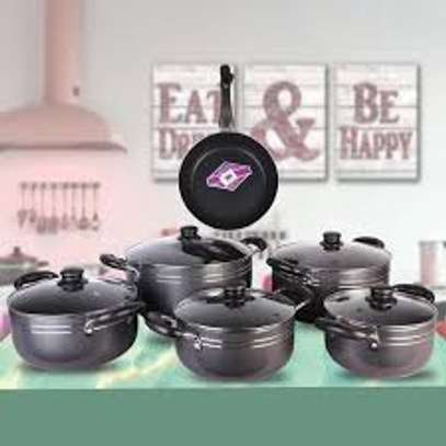 14pcs Non Stick Cookware Set / Sufurias With A Pan image 2