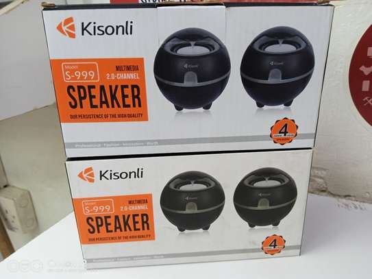 Kisonli 2.0 Multimedia Wired Speaker High Quality Studio image 2