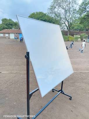 Double sided portable dry erase white board(8*4ft) image 2