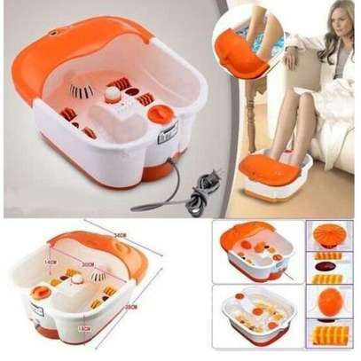SQ Professional Foot Spa Footbath Massager SQ 368 Orange And White image 1