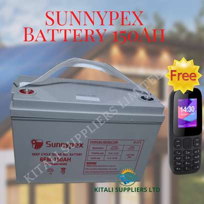 Sunnypex battery 150Ah with free phone image 1