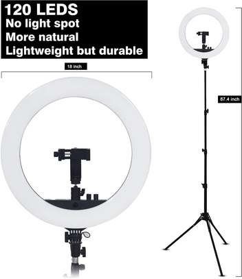 RGB Ring Light 18 inch with Tripod Stand (2700-7000K) image 1