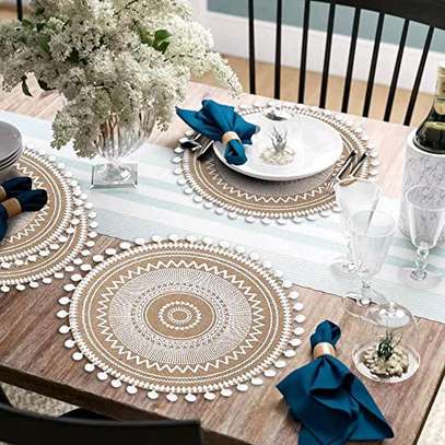 Heavy Cotton fabric table mats image 6