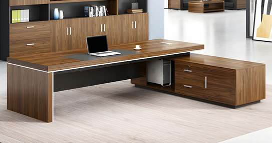 Office Desk; 200cm Compact Office Desk + Extension image 2