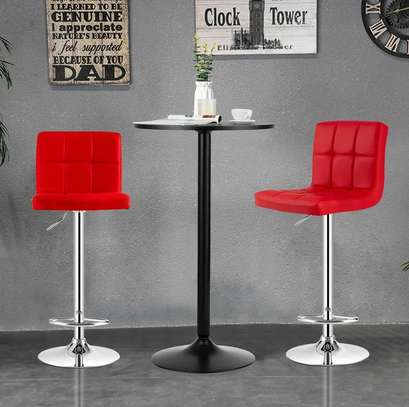 Barstools: Red Swivel Home Dining Barstools image 1
