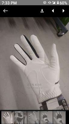 White leather grip golf glove left hand or right image 1