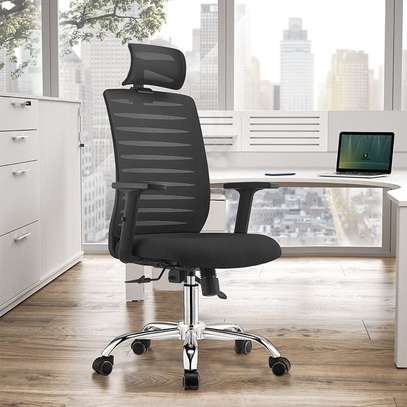 Office Chair: Ergonomic Black Chair image 1