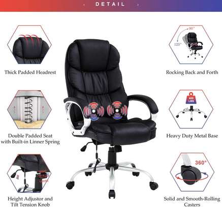 Office Seat: Chair With High Density Sponge Seat and Back image 4