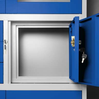 Office Cabinet: Blue Filing Cabinet With Safe image 2