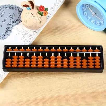 Plastic beads abacus calculating tool image 2