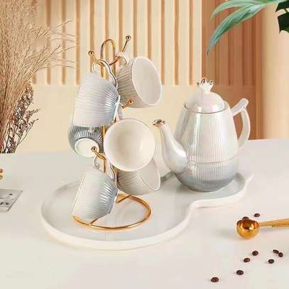 Ceramic tea kettle set image 3