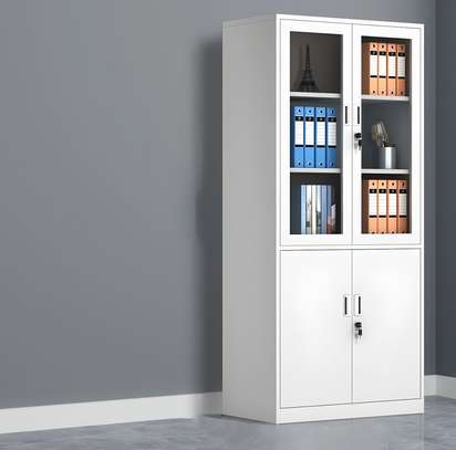 Office cabinet: 2-door steel office file cabinet image 4