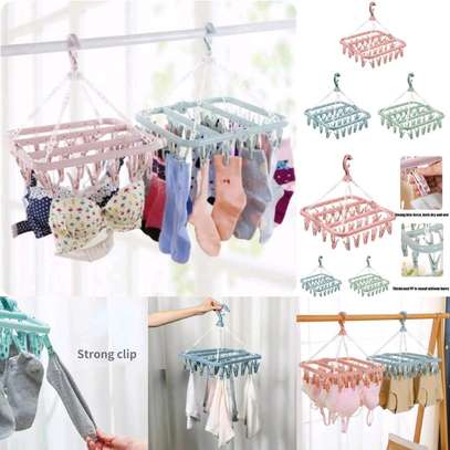 32 Clips Folding Clothes Dryer image 1