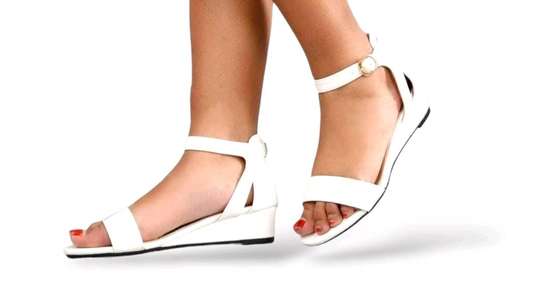 Low open wedge shoes image 3