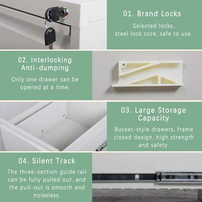 File Cabinet: Steel Storage Vertical File Cabinet 4-Drawer image 3