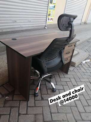 Study desk with adjustable secretarial seat image 10