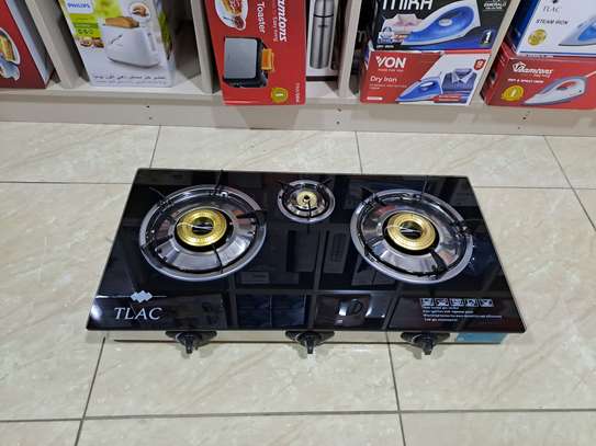 TLAC GLASS TOP 3 BURNER COOKER GAS QUALITY image 2