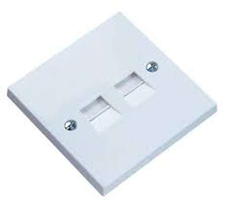 NETWORKING EQUIPMENTS: CAT 6  DOUBLE FACE PLATES image 1