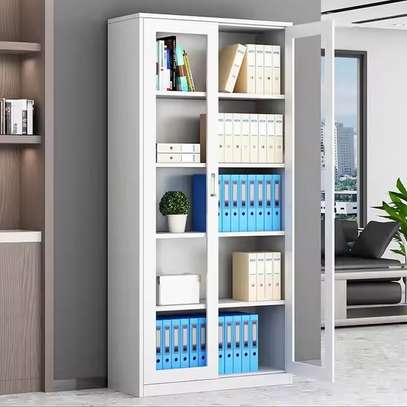 Glass Door Office Storage Cabinet image 2