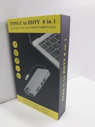 8 In 1 USB C HUB Type C HDMI 4K Adapter image 2