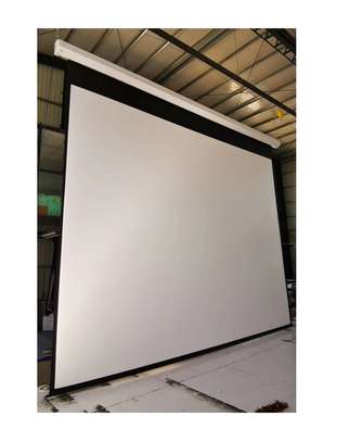 manual wall mount projector screen 84"by84" image 2