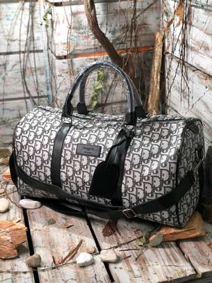 *Unisex Genuine Quality Leather Designers Executive Money Bag Travel Daffle  Bag* image 2