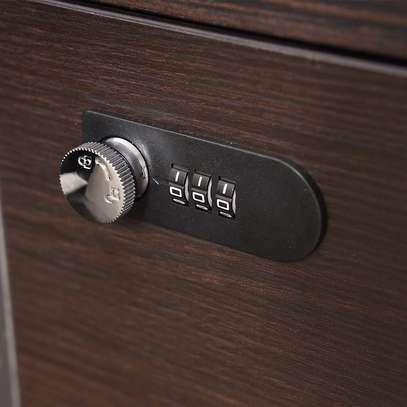 1.6 M Executive CEO Lockable Wooden L-Shaped Office Desk image 5